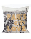 Poszewka 40x40 Paris 8 biała/stalowa Eurofirany