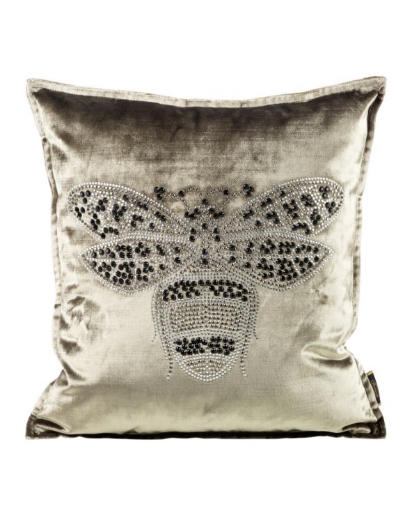 Poszewka velvet 45x45 Royal 2 ciemnobeżowa Eurofirany