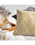 Poszewka velvet 45x45 Margo beżowa Eurofirany 