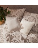 Poszewka lniana 45x45 Seville kremowa Eurofirany