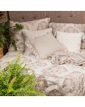 Poszewka lniana 45x45 Seville kremowa Eurofirany