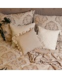 Poszewka lniana 45x45 Seville kremowa Eurofirany