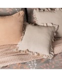 Poszewka lniana 45x45 Seville kremowa Eurofirany