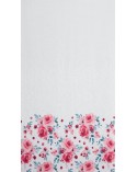 Zasłona 140x250 Carla biała/rózowa Eurofirany