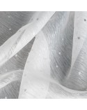 Firana 300x160 Sibel biała/srebrna Eurofirany