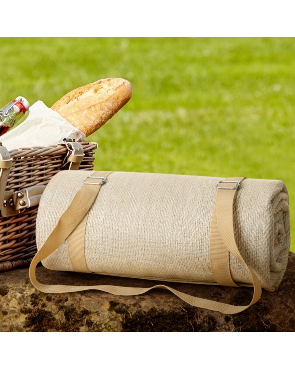 Koc piknikowy 130x150 Piknik 3 beżowy Eurofirany 