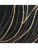 Narzuta velvet 220x240 Lotos 1 czarna/złota Eurofirany 