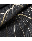 Narzuta velvet 220x240 Lotos 1 czarna/złota Eurofirany 
