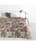 Narzuta velvet 200x220 Parrot zielona/różowa Eurofirany 