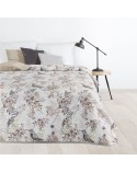 Narzuta velvet 200x220 Poly biała/beżowa Eurofirany 