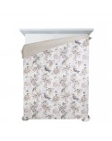 Narzuta velvet 200x220 Poly biała/beżowa Eurofirany 