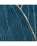 Narzuta velvet 220x240 Lotos 7 granatowa/złota Eurofirany 
