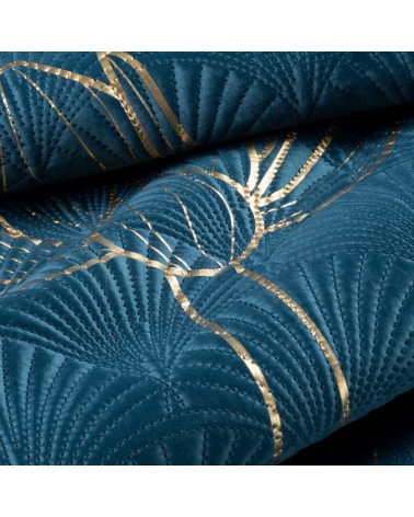 Narzuta velvet 220x240 Lotos 7 granatowa/złota Eurofirany 
