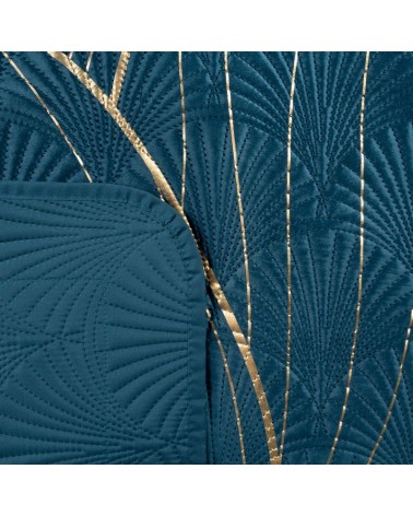 Narzuta velvet 220x240 Lotos 7 granatowa/złota Eurofirany 