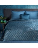Narzuta velvet 220x240 Musa 2 granatowa/złota Eurofirany