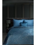 Narzuta velvet 220x240 Musa 2 granatowa/złota Eurofirany