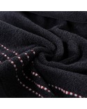 Ręcznik bawełna 70x140 Fiore 17 czarny Eurofirany