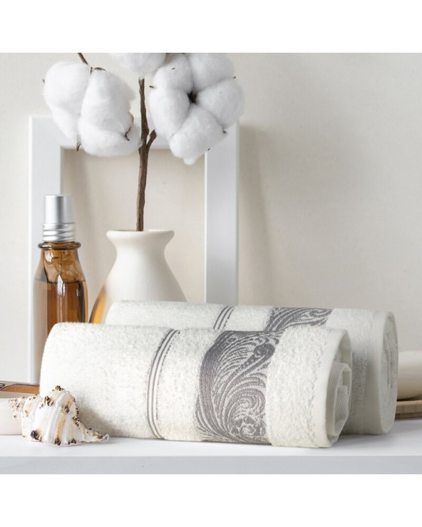 Ręcznik bawełna 50x90 Sylwia 1 srebrny Eurofirany Ręcznik bawełna 50x90 Sylwia 1 srebrny Eurofirany