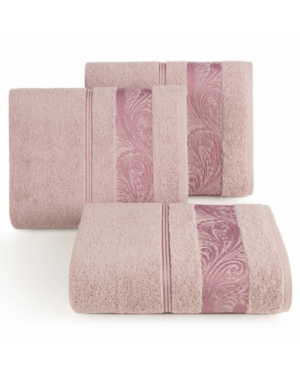 Ręcznik bawełna 70x140 Sylwia 1 pudrowy Eurofirany 