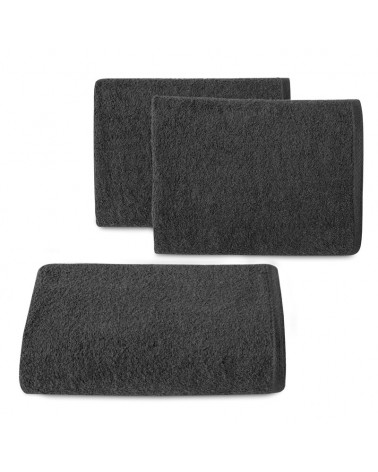 Ręcznik bawełna 50x100  Gładki 1 czarny Eurofirany 