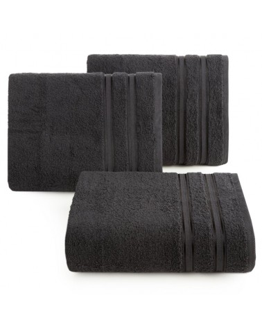 Ręcznik bawełna 30x50 Manola czarny Eurofirany