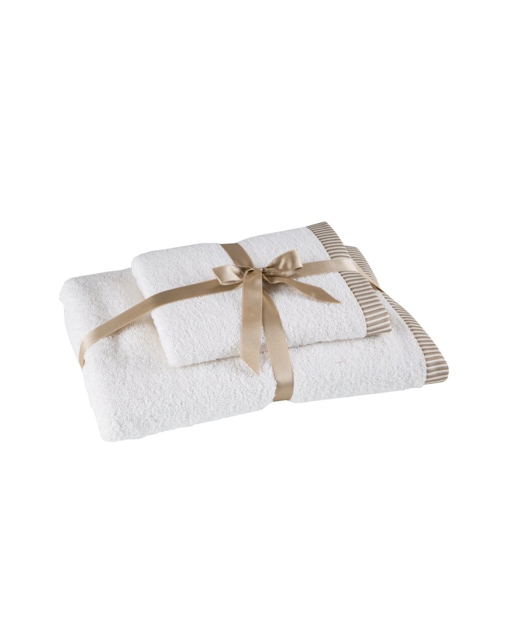 Ręcznik bawełana 50x90 + 70x140 kpl 2 szt Kos kremowy Eurofirany 