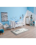 Dywanik dziecięcy 80x150 Baby 1 popielaty/niebieski Eurofirany 