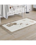Dywanik dziecięcy 80x150 Baby 1 beżowy/różowy Eurofirany 