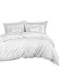Pościel bambusowa 200x220 + 2x70x80 + 4x40x40 Bamboo Stripe White Darymex