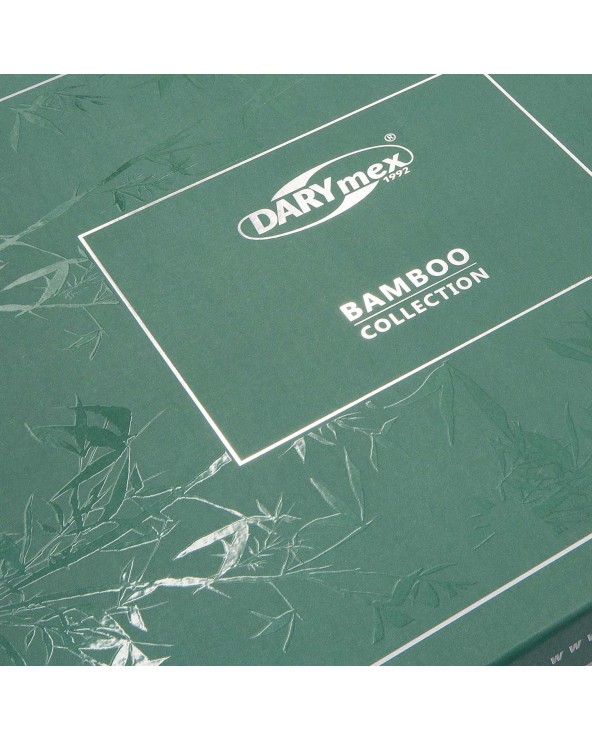 Pościel bambusowa 160x200 + 2x70x80 + 4x40x40 Bamboo Stripe Grey Darymex