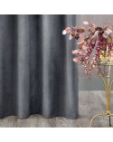 Zasłona welwetowa 135x300 Rosa grafitowa Eurofirany 