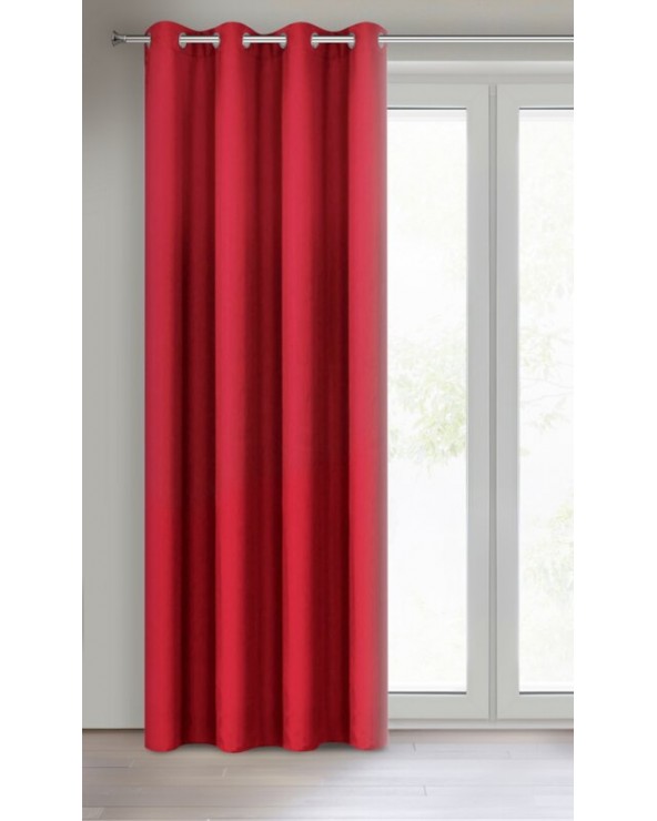 Zasłona 140x250 Rita czerwona Eurofirany 