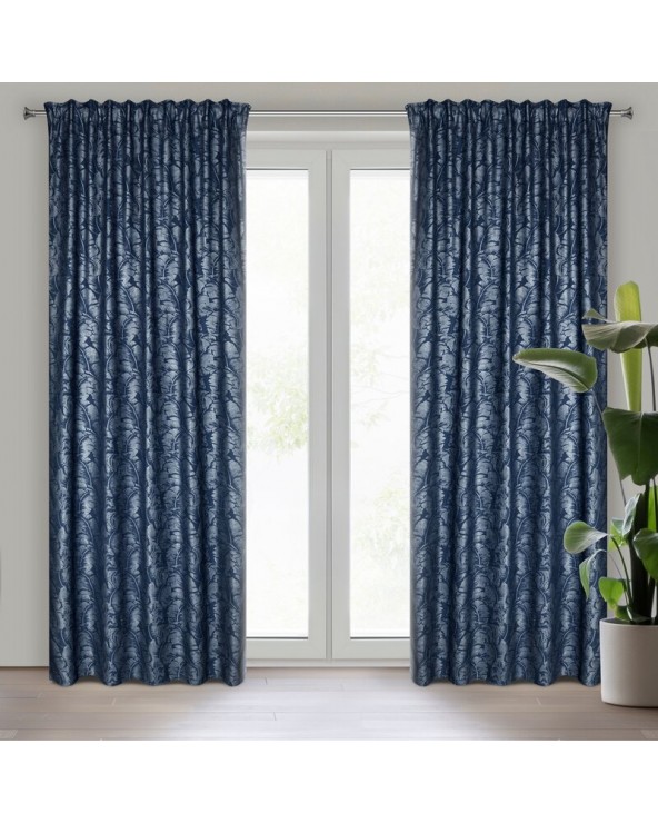 Zasłona 135x270 Scarlet granatowa Eurofirany 