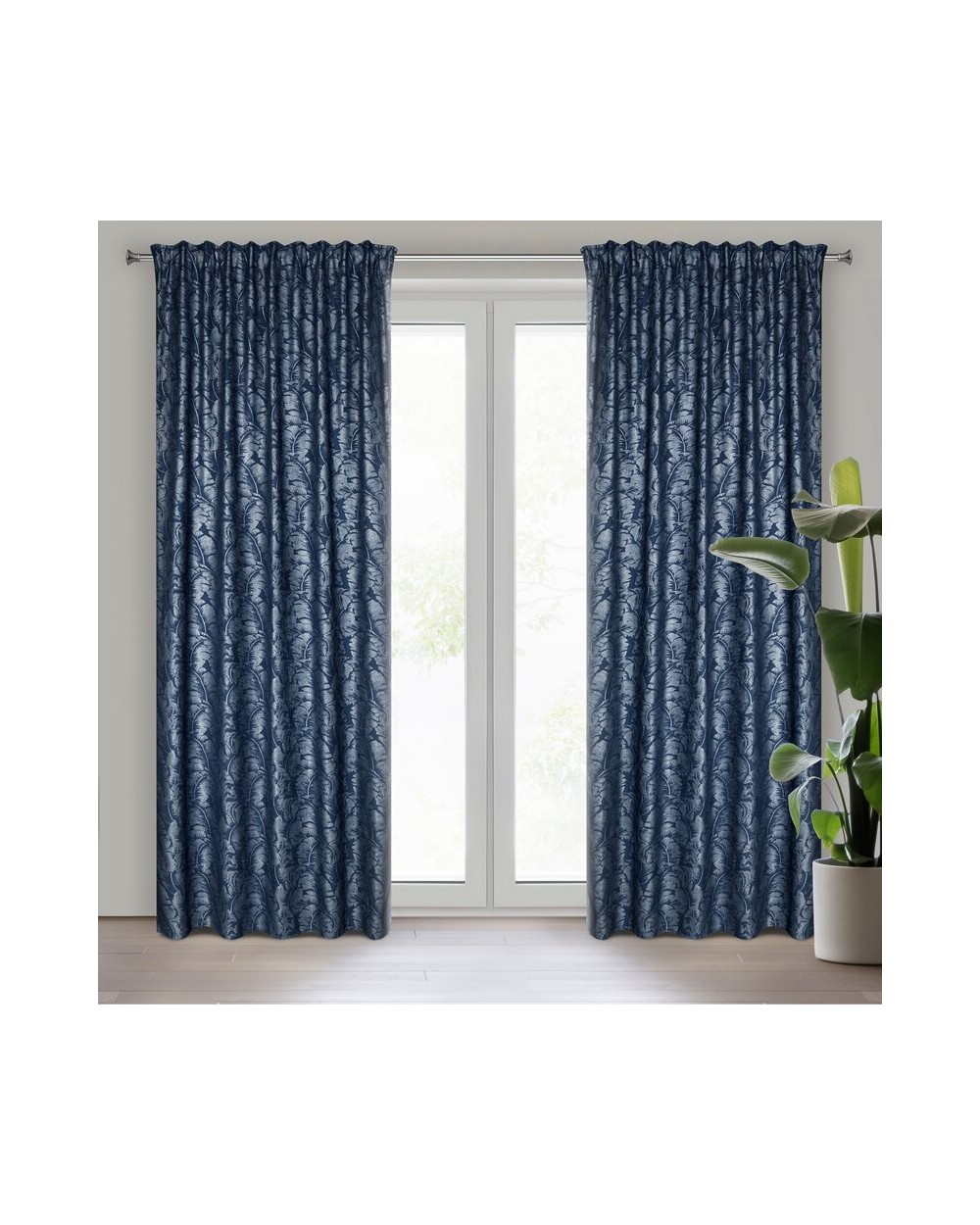 Zasłona 135x270 Scarlet granatowa Eurofirany 