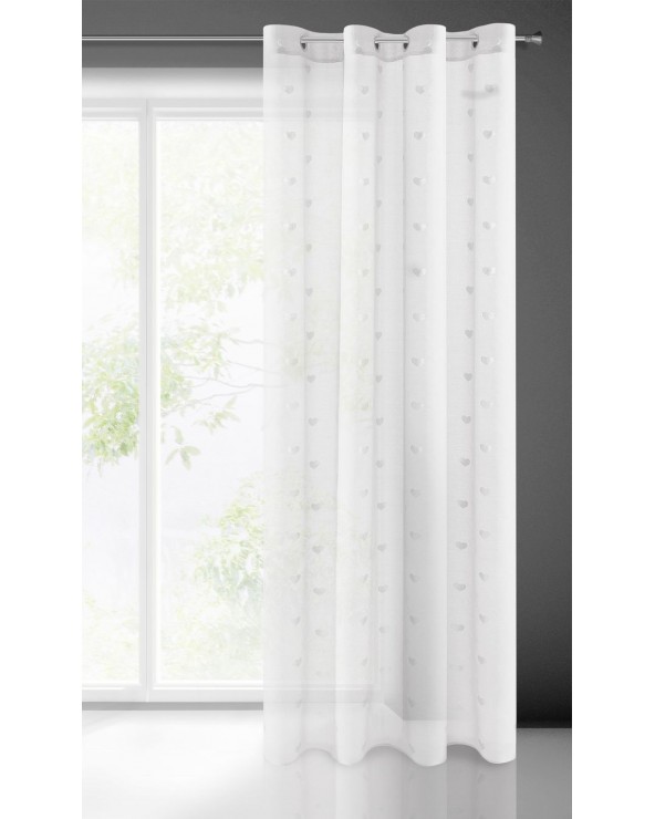 Firana 140x250 Benay biała/srebrna Eurofirany Firana 140x250 Benay biała/srebrna Eurofirany