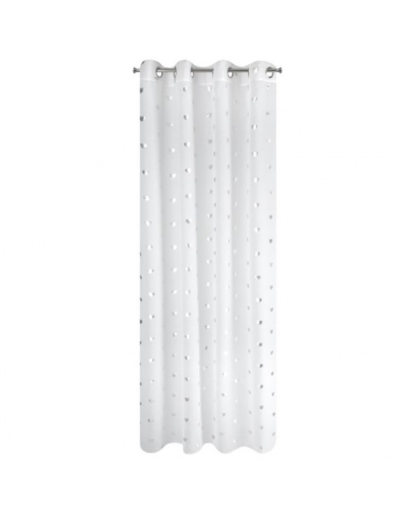 Firana 140x250 Benay biała/srebrna Eurofirany Firana 140x250 Benay biała/srebrna Eurofirany