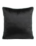 Poszewka velvet 40x40 Mel ciemnozielona/czarna Eutofirany