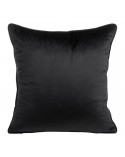 Poszewka velvet 40x40 Mel musztardowa/czarna Eutofirany