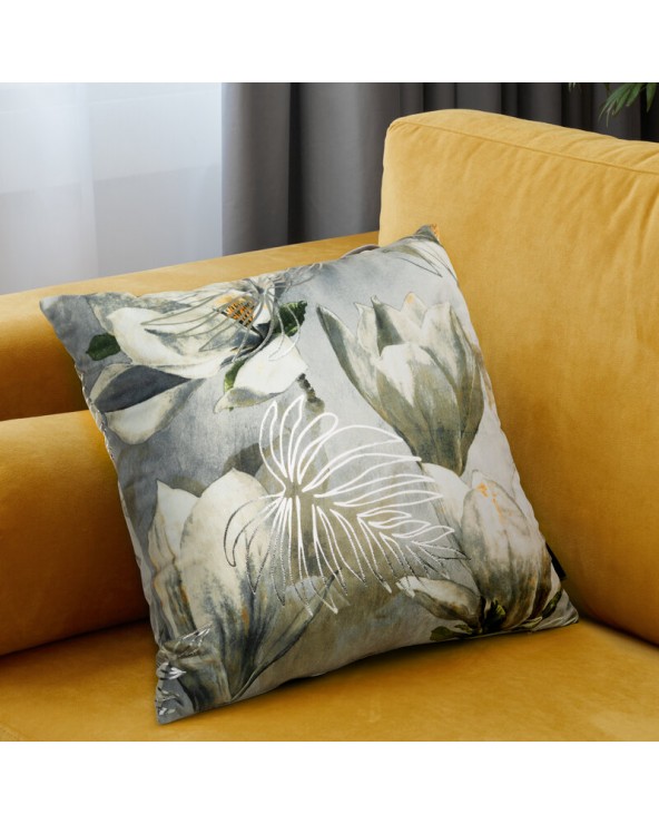 Poszewk velvet 40x40 Sandy stalowa/srebrna Eurofirany Poszewk velvet 40x40 Sandy stalowa/srebrna Eurofirany