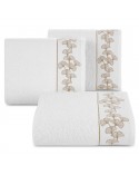 Ręcznik bawełna 70x140 Blanca 10 biały/złoty Eurofirany 