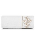 Ręcznik bawełna 70x140 Blanca 10 biały/złoty Eurofirany 