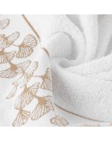 Ręcznik bawełna 70x140 Blanca 10 biały/złoty Eurofirany 