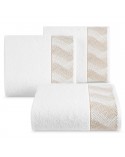 Ręcznik bawełna 50x90  Blanca 12 biały/złoty Eurofirany 