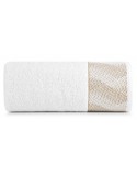 Ręcznik bawełna 70x140 Blanca 12 biały/złoty Eurofirany 