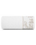 Ręcznik bawełna 50x90  Blanca 7 biały/złoty Eurofirany 