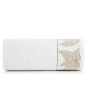 Ręcznik bawełna 70x140 Blanca 8 biały/złoty Eurofirany 