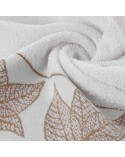 Ręcznik bawełna 70x140 Blanca 8 biały/złoty Eurofirany 