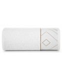 Ręcznik bawełna 50x90  Blanca 9 biały/złoty Eurofirany 