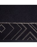 Ręcznik bawełna 50x90 Viktoria 9 czarny/złoty Eurofirany 