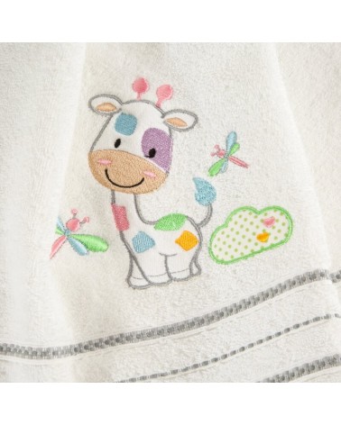 Ręcznik bawełniany z kapturkiem 100x100 Baby 33 biały Eurofirany 